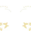 Plaktattoos Gezicht Butterflies gold