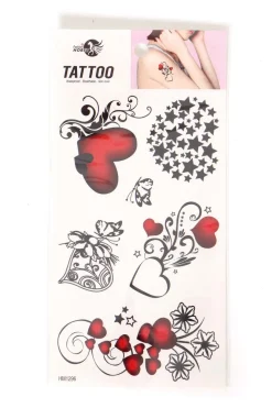 Plaktattoos Hartjes Mix