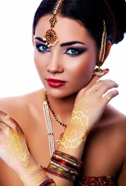 Plaktattoos Henna goud