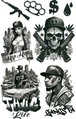 Plaktattoos Thug Life