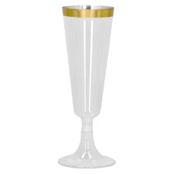 Plastic Champagneglazen 4st