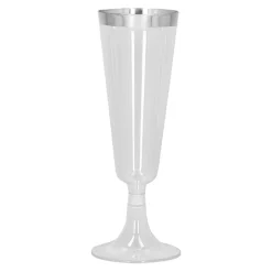 Plastic Champagneglazen 4st