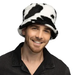 Pluchen Bucket Hat Koe