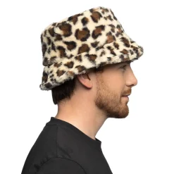 Pluchen Bucket Hat Panter