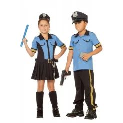 Politiekostuum Meisje blauw