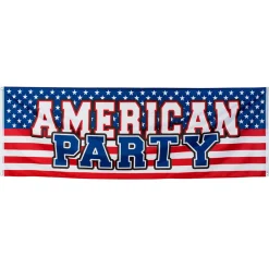 Polyester banner American Party