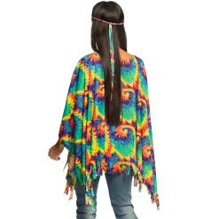 Poncho hippie met hoofdband