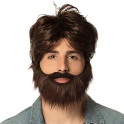Pruik Dude met baard