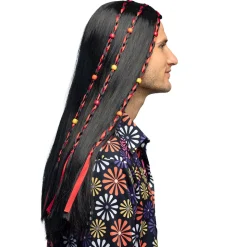 Pruik Flower power