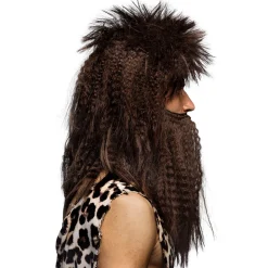 Pruik Holbewoner met baard