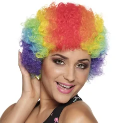 Pruik pop regenboog