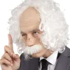 Pruik Professor met snor en bril