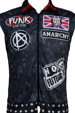 Punk vest voor heren