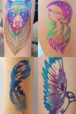 QuickTattoo glitter sjabloon