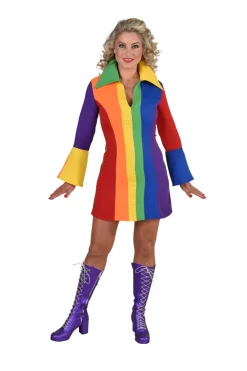 Regenboog Jurk voor Dames - lange mouwen