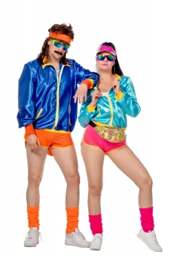 Retro disco roller skate kostuum