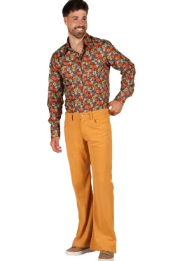 Ribcordbroek 70's voor Heren