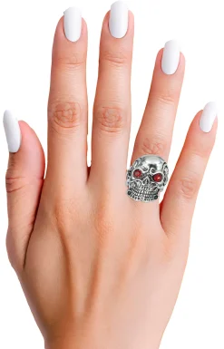 Ring Skull Devil metaal