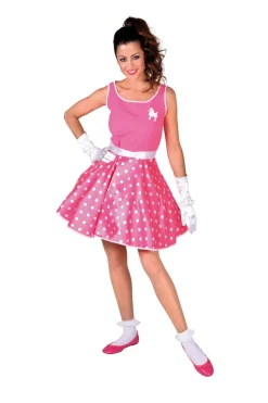 Rock 'n Roll Jurk voor Dames - roze