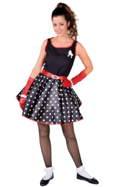 Rock 'n Roll Jurk voor Dames- zwart