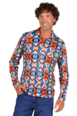 70s Blouse heer Contrast