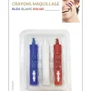 Schminkstiften rood wit blauw