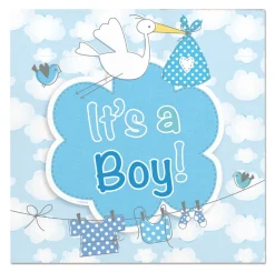 Servetten it's a boy - girl 25x25cm