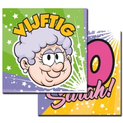 Servetten ''Sarah Regenboog'' - 20 stuks