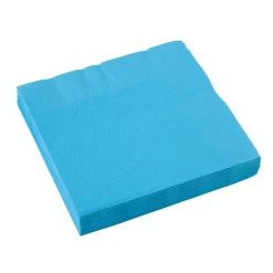 Servetten vierkant baby blauw 33x33cm