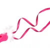 Set van 6 roze fluitjes met bont