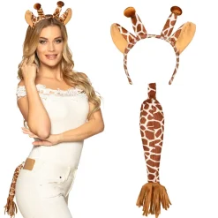 Set Giraffe tiara en staart