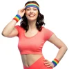 Set zweetbandjes regenboog