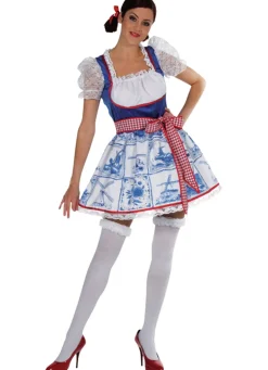 Sexy Dirndl jurk Delfts Blauw