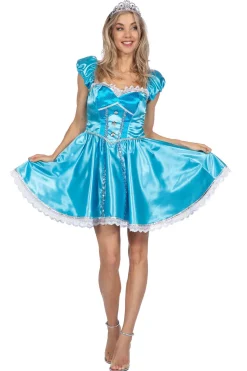 Sexy Prinses jurk blauw