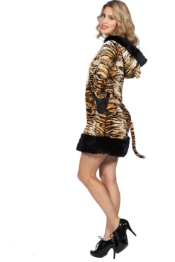 Sexy Tijger Jurkje met Capuchon
