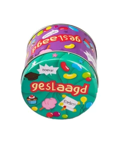 Snoepblikjes geslaagd school