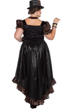 Steampunk dame zwart