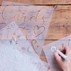 Stencils voor welkomstbord