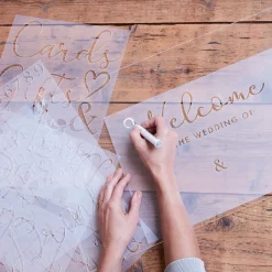 Stencils voor welkomstbord
