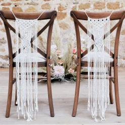 Stoeldecoratie macrame 2st
