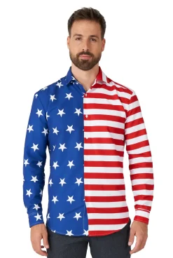 Suitmeister USA Flag blouse