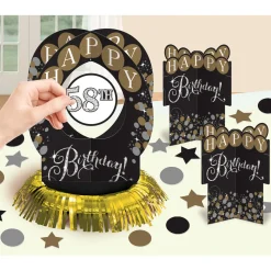 Tafel decoratie set personaliseerbaar Sparkling Celebration goud/zilver