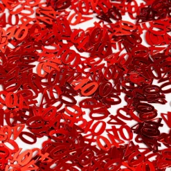 Tafelconfetti 40 jaar robijn