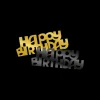 Tafelconfetti classy Happy birthday