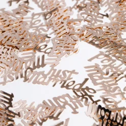 Tafelconfetti Just married