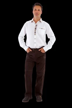 Tiroler blouse linnen wit
