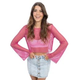 Top Fishnet Flare