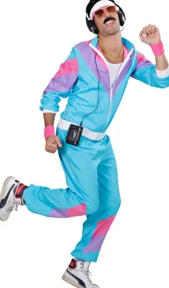 Trainingspak 80s blauw