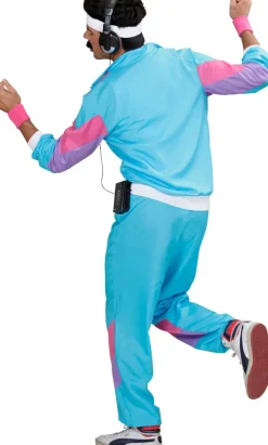 Trainingspak 80s blauw