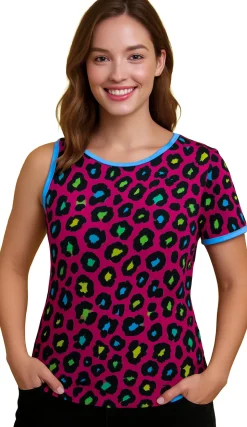 T-shirt neon panter dames